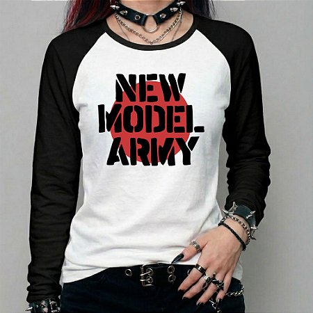 Camiseta manga longa feminina - New Model Army