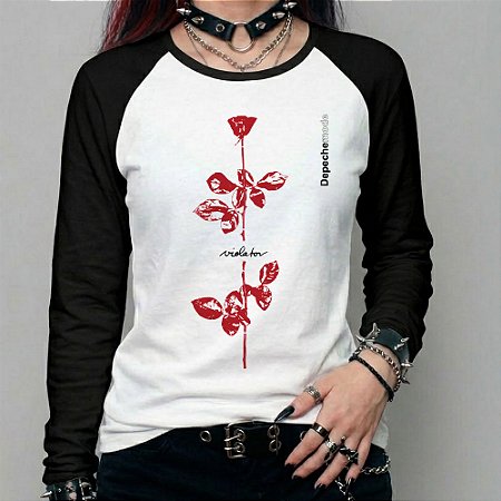 Camiseta manga longa feminina - Depeche Mode - Violator