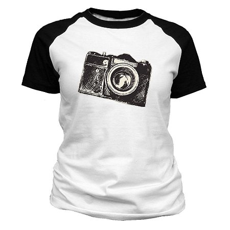 Camiseta feminina Câmera Fotográfica