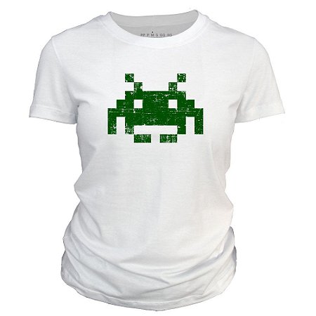 Camiseta feminina Space Invaders