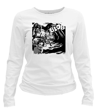 Camiseta manga longa feminina A Bolha Assassina - 1958