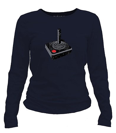 Camiseta manga longa feminina Atari - Joystick