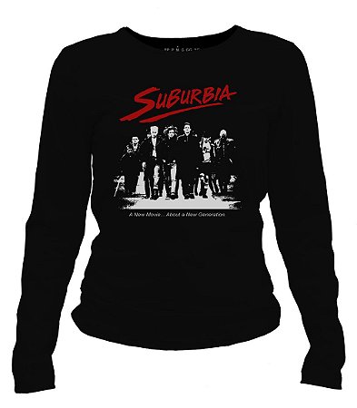 Camiseta manga longa feminina - Suburbia