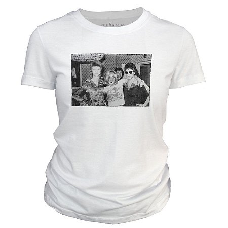 Camiseta Feminina - David Bowie - Iggy Pop - Lou Reed.