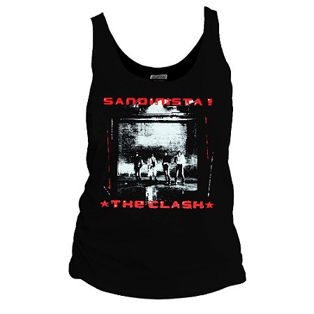 Camiseta regata feminina - The Clash - Sandinista.