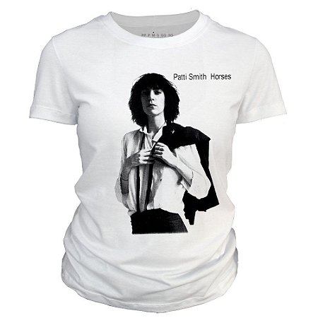 Camiseta feminina - Patti Smith - Horses.