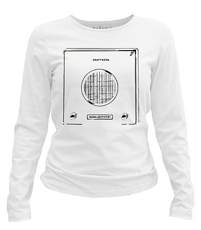Camiseta manga longa feminina - Kraftwerk - Radio Aktivität.