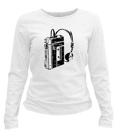 Camiseta manga longa feminina - Walkman.