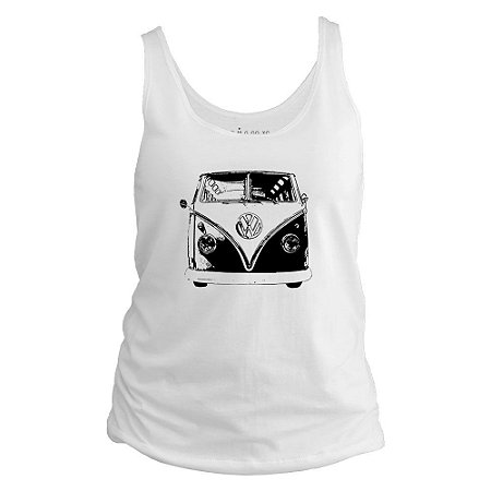 Camiseta regata feminina - Kombi.