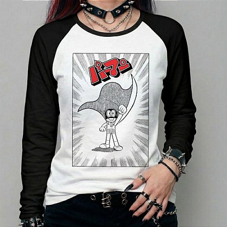 Camiseta manga longa feminina - Super Dínamo