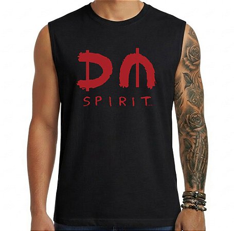 Camiseta regata masculina - Depeche Mode - Spirit Tour.