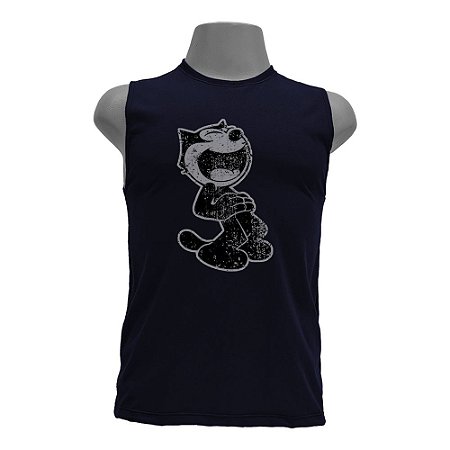 Camiseta regata masculina - Gato Félix Rindo