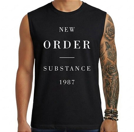 Camiseta regata masculina - New Order - 1987