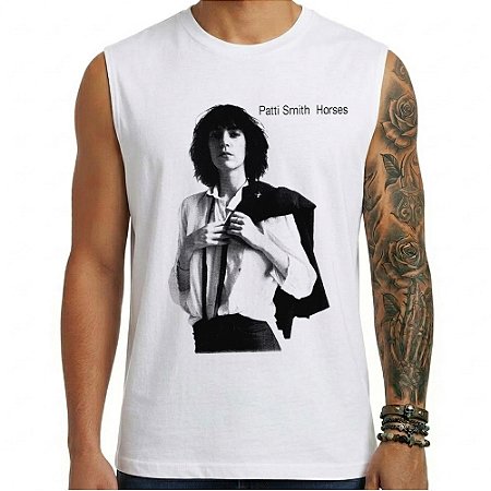 Camiseta regata masculina - Patti Smith - Horses.