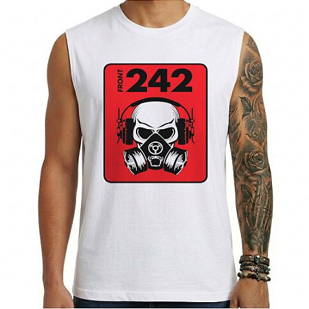 Camiseta regata masculina - Front 242.