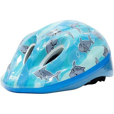 Capacete Infantil Absolute Kids Shake - Azul Tubarão