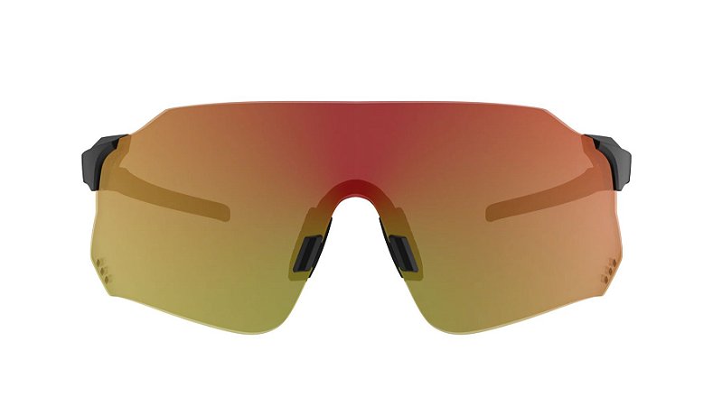 Óculos De Sol HB Quad X - Matte Black/ Red Chrome
