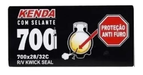 Câmara De Ar Com Selante 700x28/32c Kenda Bico Fino Presta