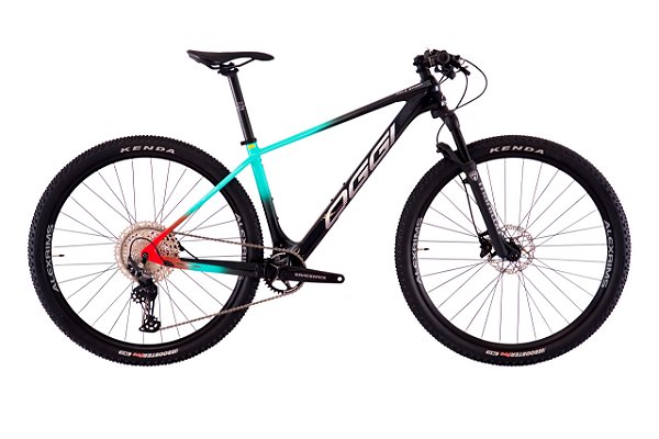 Bicicleta Oggi Agile Sport 2023 - Preto/Verde Blue/Vermelho