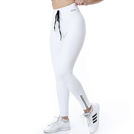 short branco legging