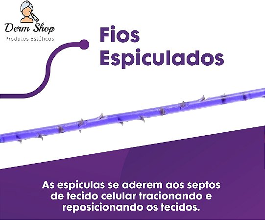Fios Pdo Cog 4d Espiculado Bidirecional C nula W Blunt 21g X 60mm 