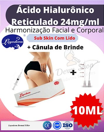 Preenchedor Ácido Hialurônico Injetável Reticulado subskin lido 10ml -  Dermshop - Seu Shopping da Estética