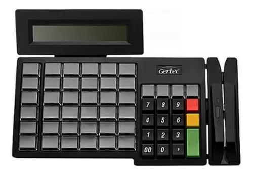 Teclado Programável Gertec Tec 55 Display Cartão Usb Lcm23