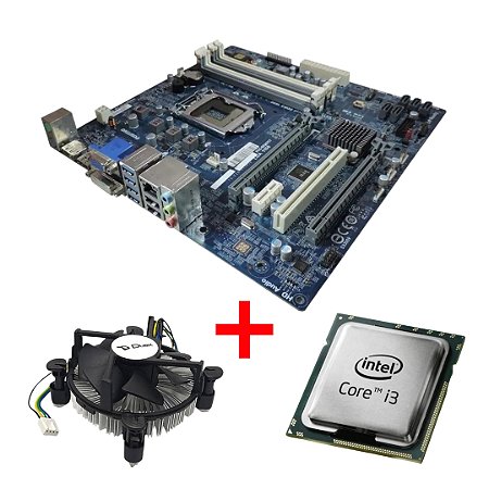 Kit Upgrade Placa-Mãe LGA 1150 + Processador Intel Core i3 4ª Geração