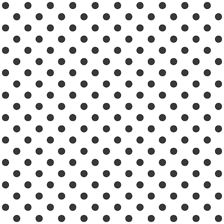 Tecido Tricoline Branca Estampada de Bolinhas Pretas com Diâmetro de 5 mm  100% Algodão