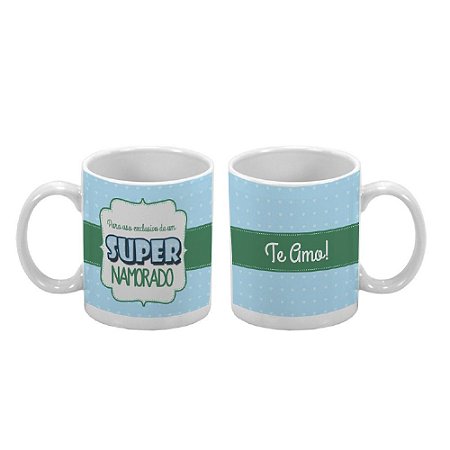 Caneca Dia Dos Namorados 300ml Super Namorado - 1 unidade