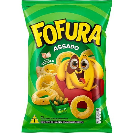Salgadinho Fofura Cebola 90g - Lucky kit c/ 10 pcts
