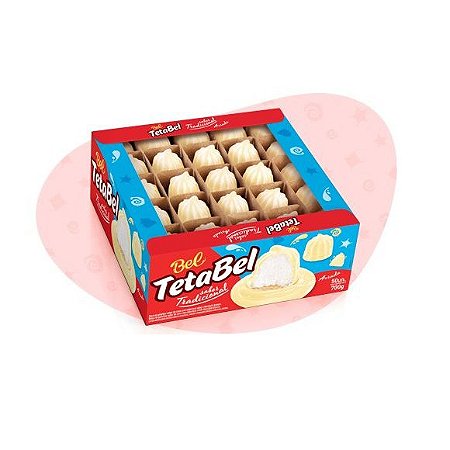 TetaBel Marshmallow - Chocolate Branco Cx c/ 50 unids