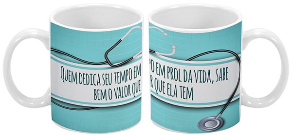 Caneca Profissão 300 ml Medicina (Masculino) - 1 unidade