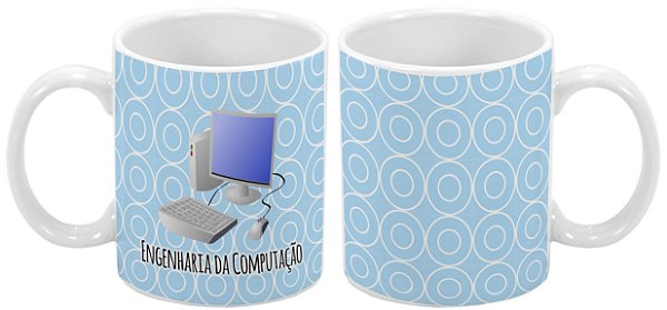 Caneca Profissão 300 ml Engenharia da Computação - 1 unidade