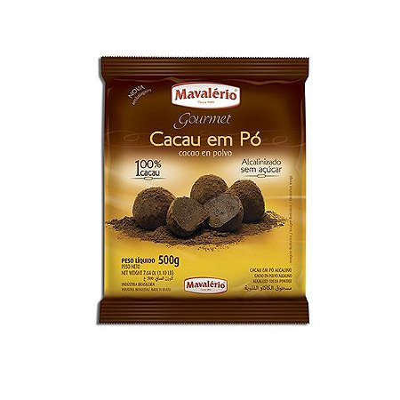 CACAU EM PÓ ALCALINO MAVALÉRIO - 500 gr