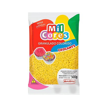 Granulado Crocante Amarelo - 500gr