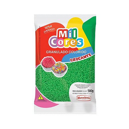 Granulado Crocante Verde - 500 Gr