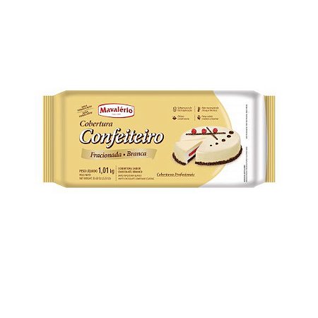 COBERTURA CONFEITEIRO SABOR CHOCOLATE BRANCO MAVALÉRIO - 1,01kg