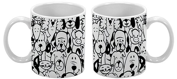 Caneca Para Colorir 300ml Dog - 1 unidade