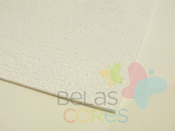 Folha de EVA 40x60cm - Atoalhado Branco - 5 unidades