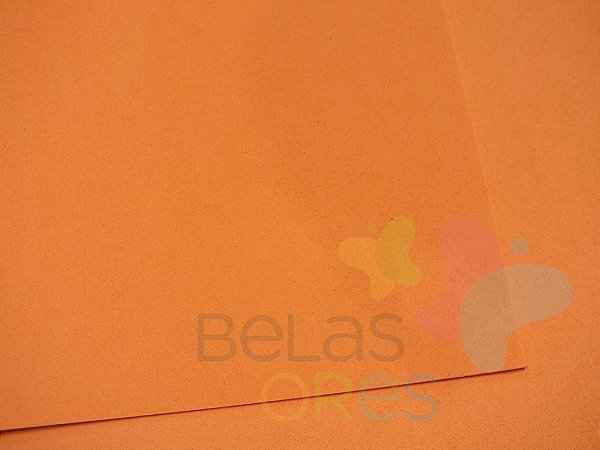 Folha de EVA 40x60cm - Laranja - 10 unidades