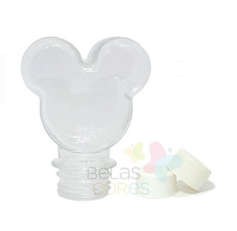 Baleiro/Tubete Mickey 90ml Tampa Branca - 10 unidades