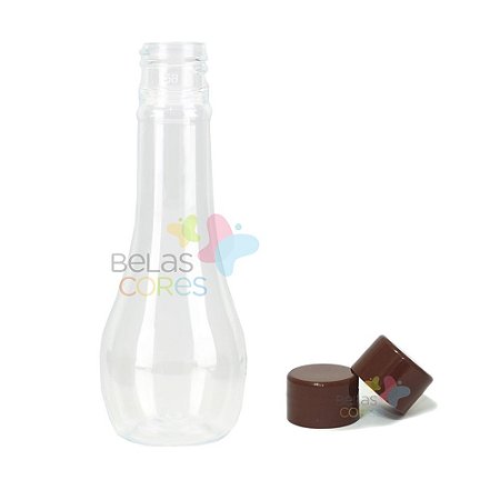 Mini Garrafinha Acquíssima 60 ML -Tampa Marrom - c/ 10 unidades