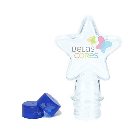 Tubete/Baleiro Pet Estrela Novo 70 ml Tampa Azul Royal - 10 unidades