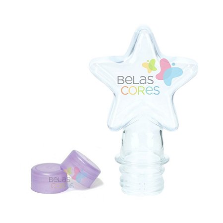 Tubete/Baleiro Pet Estrela Novo 70 ml Tampa Lilás - 10 unidades