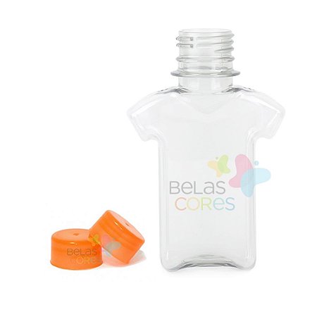 Tubete/Baleiro Pet Camisetinha 120 ml Tampa Laranja - 10 unidades