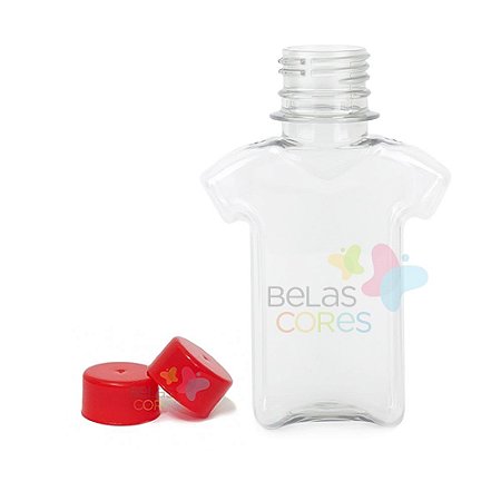 Tubete/Baleiro Pet Camisetinha 120 ml Tampa Vermelha - 10 unidades