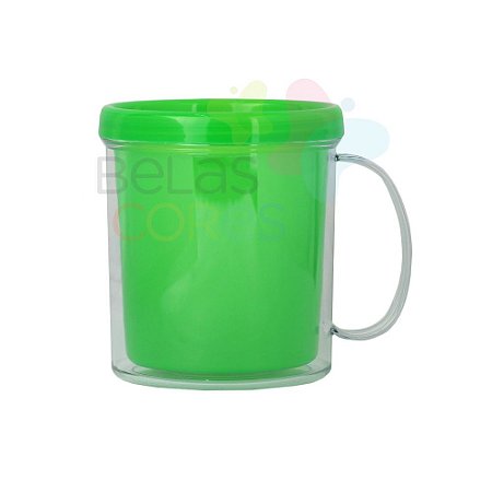 Caneca Acrílica com Rosca Verde - 1 unidade