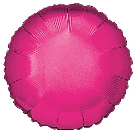 Balão Redondo Metalizado 40cm cor Pink
