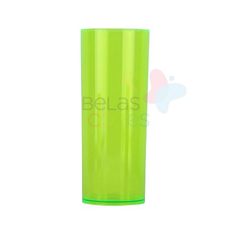 Copos Long Drink 350ml Verde Transparente - 15 unidades